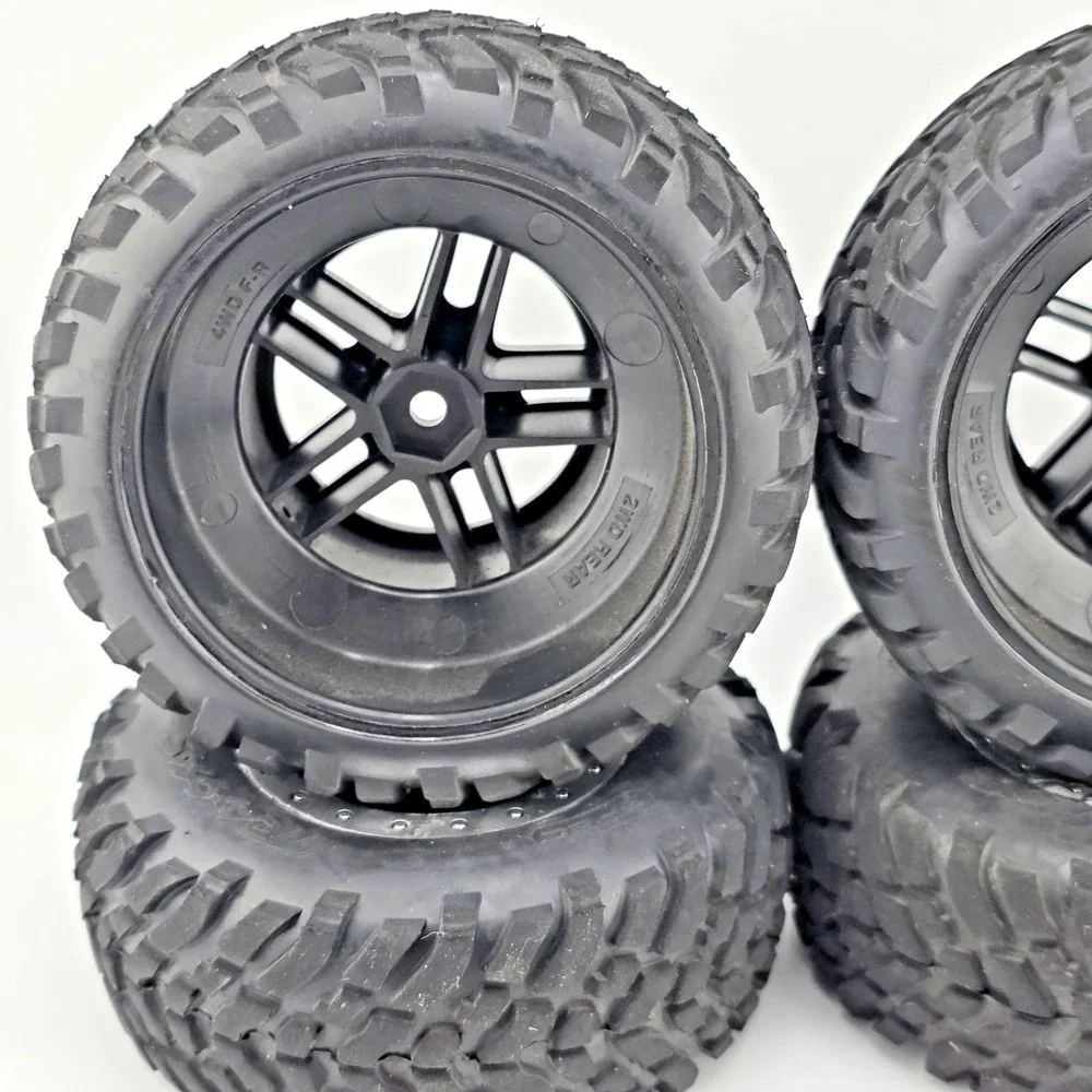 4x Traxxas Slash 4x4 Spec 1/10 Short Course Truck Tires on 12mm Hex Wheels